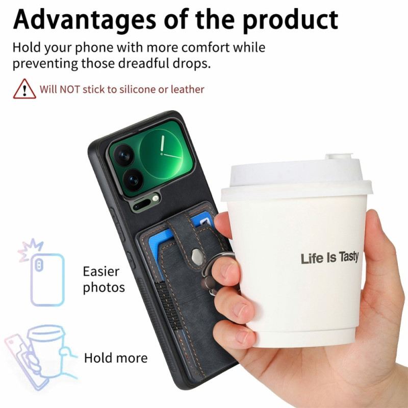 Tok Xiaomi 17 Pro Bőrhatású Állvány És Kártyatartó