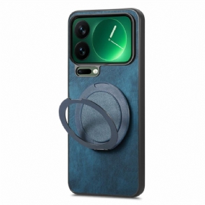 Tok Xiaomi 17 Pro Forgatható Állvány És Retró Bőr Texture