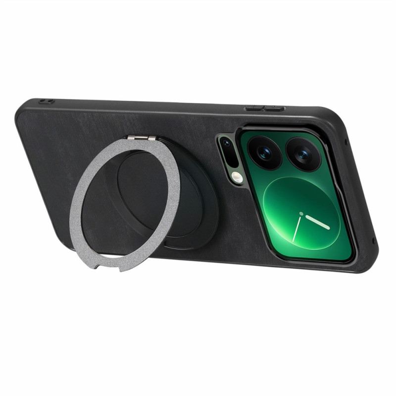 Tok Xiaomi 17 Pro Forgatható Állvány És Retró Bőr Texture