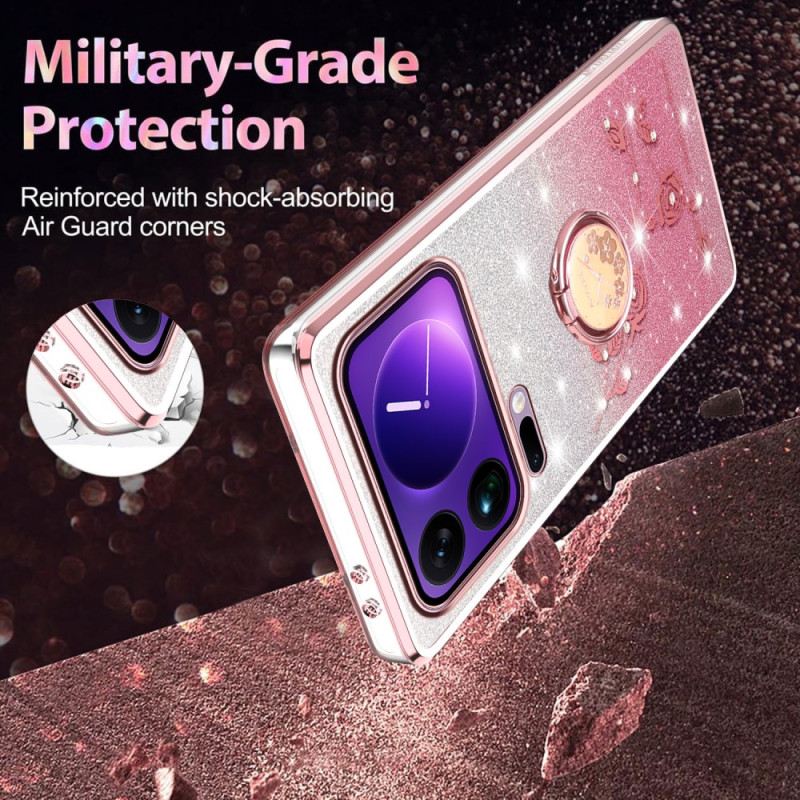 Tok Xiaomi 17 Pro Gyűrűállvány Strasszokkal