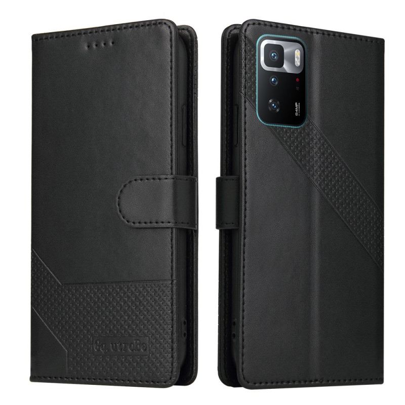 Fliptok / Bőrtok Xiaomi Redmi Note 10 Pro Bőrhatású Gq.utrobe
