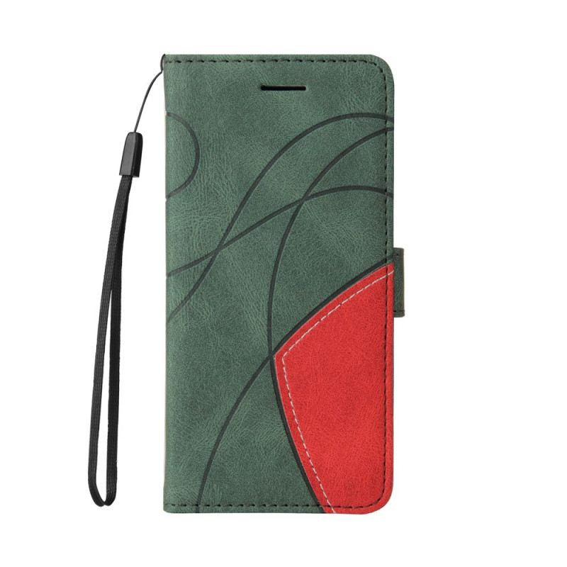 Fliptok / Bőrtok Xiaomi Redmi Note 10 Pro Kéttónusú Signature Műbőr