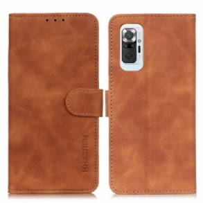Fliptok / Bőrtok Xiaomi Redmi Note 10 Pro Khazneh Vintage Bőr Hatás