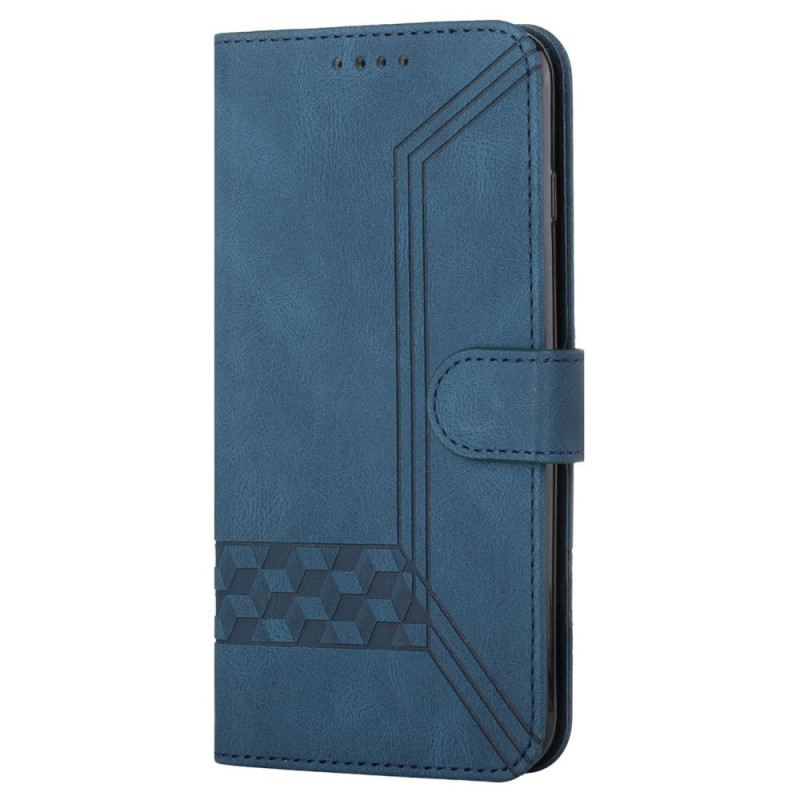 Fliptok / Bőrtok Xiaomi Redmi Note 10 Pro szíjjal Strip Geometric Frieze