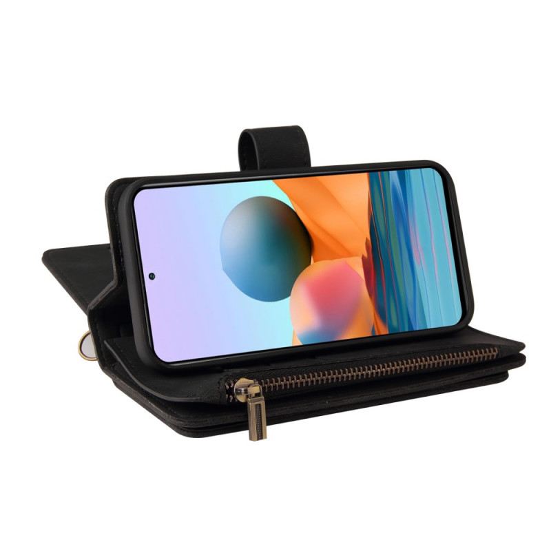 Fliptok / Bőrtok Xiaomi Redmi Note 10 Pro Többfunkciós Kártyatartó