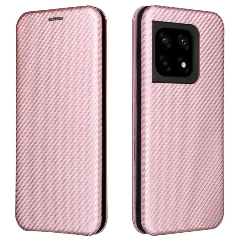Fliptok OnePlus 10 Pro 5G Bőrtok Szénrost