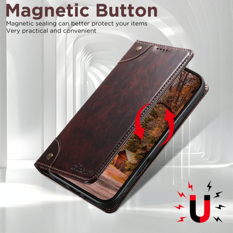 Bőrtok iPhone Air Vintage Suteni