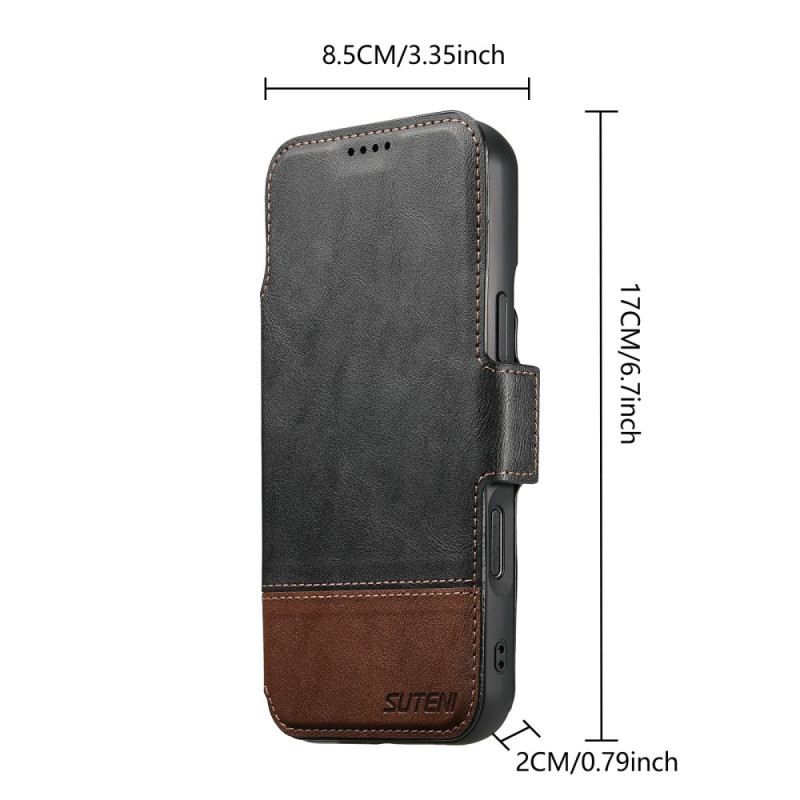 Fliptok iPhone Air Magsafe Kétszínű Levehető Tok Suteni