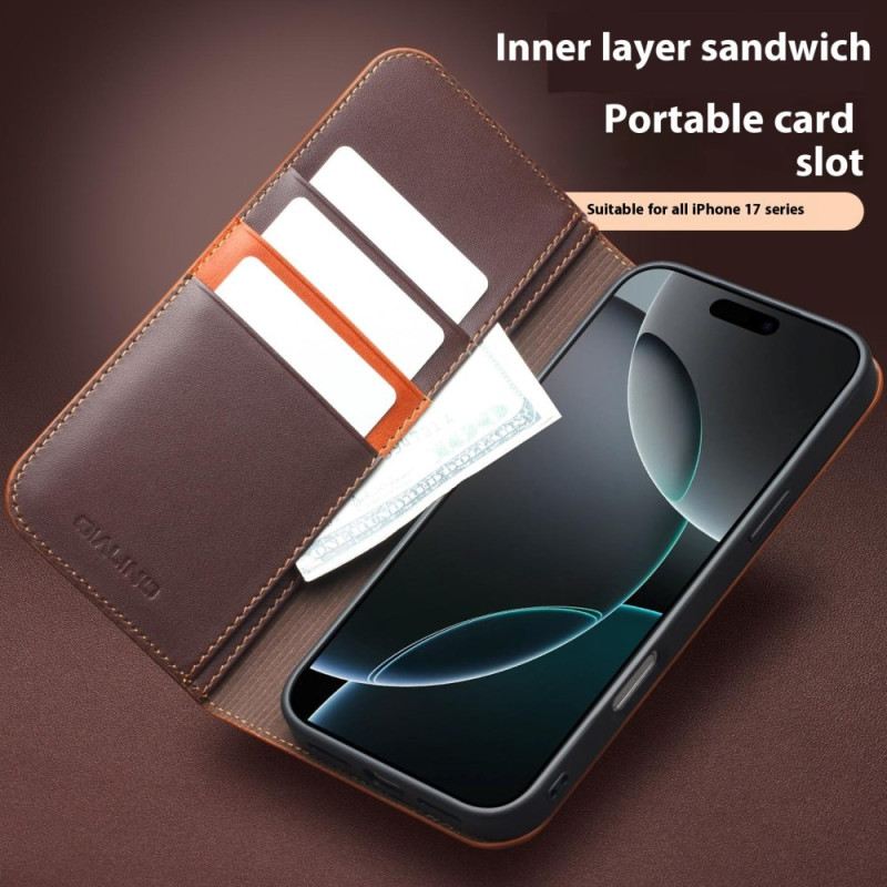 Fliptok iPhone Air Qialino Bőr