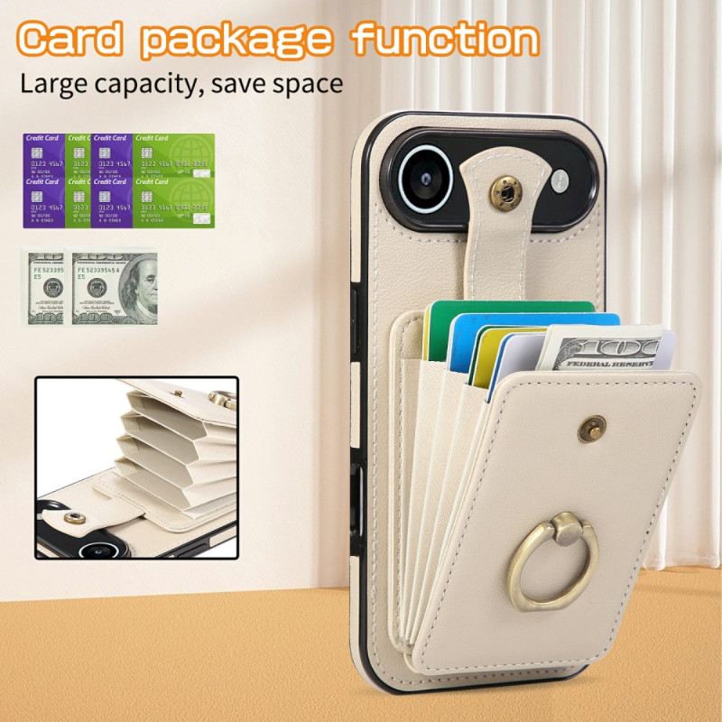 Mobiltelefon Tokok iPhone Air Kártyatartó Csuklópánttal