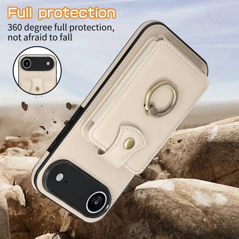 Mobiltelefon Tokok iPhone Air Kártyatartó Csuklópánttal