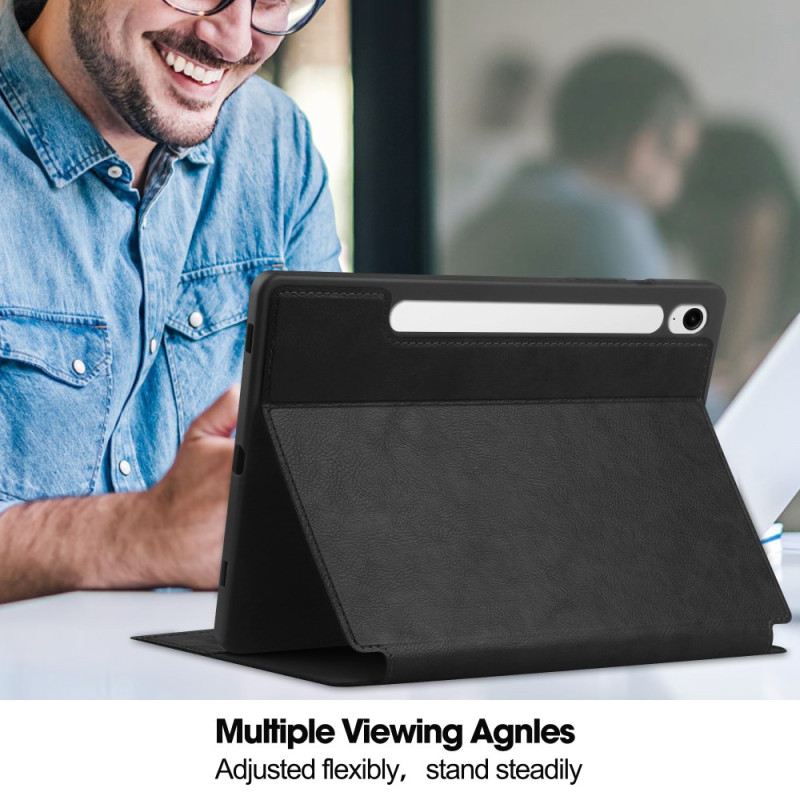 Bőrtok Samsung Galaxy Tab S10 Fe Bőrhatású