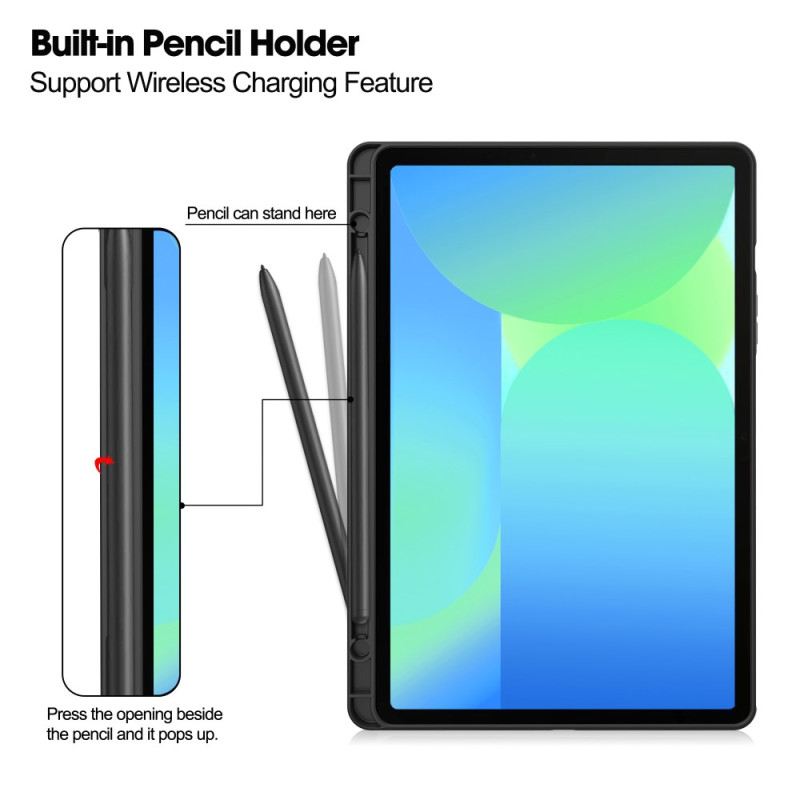 Bőrtok Samsung Galaxy Tab S10 Fe Bőrhatású