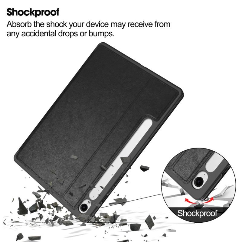 Bőrtok Samsung Galaxy Tab S10 Fe Bőrhatású