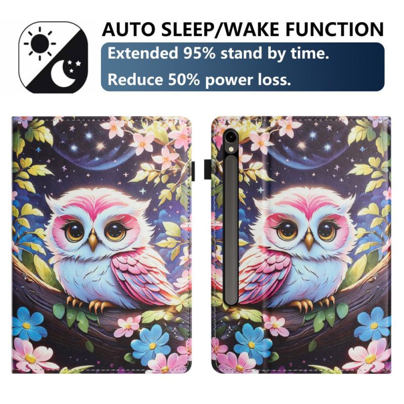 Tok Samsung Galaxy Tab S10 Fe Bagoly Mintázat