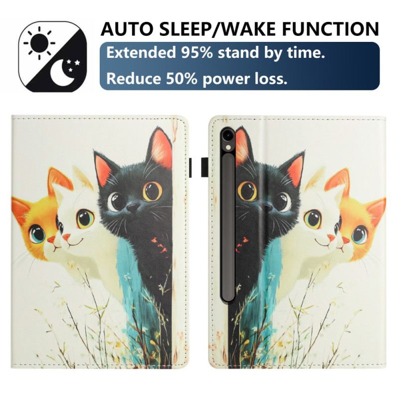 Tok Samsung Galaxy Tab S10 Fe Három Macska Mintázat