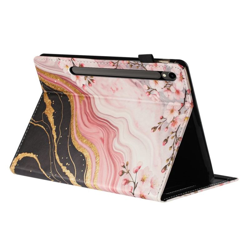 Tok Samsung Galaxy Tab S10 Fe Márvány Virágminta