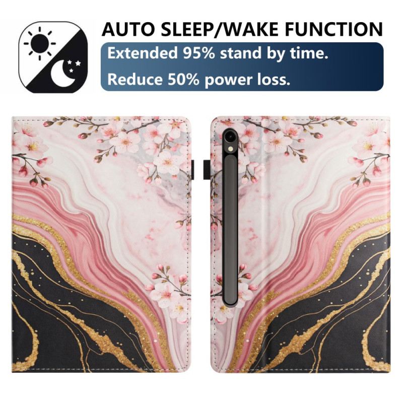 Tok Samsung Galaxy Tab S10 Fe Márvány Virágminta