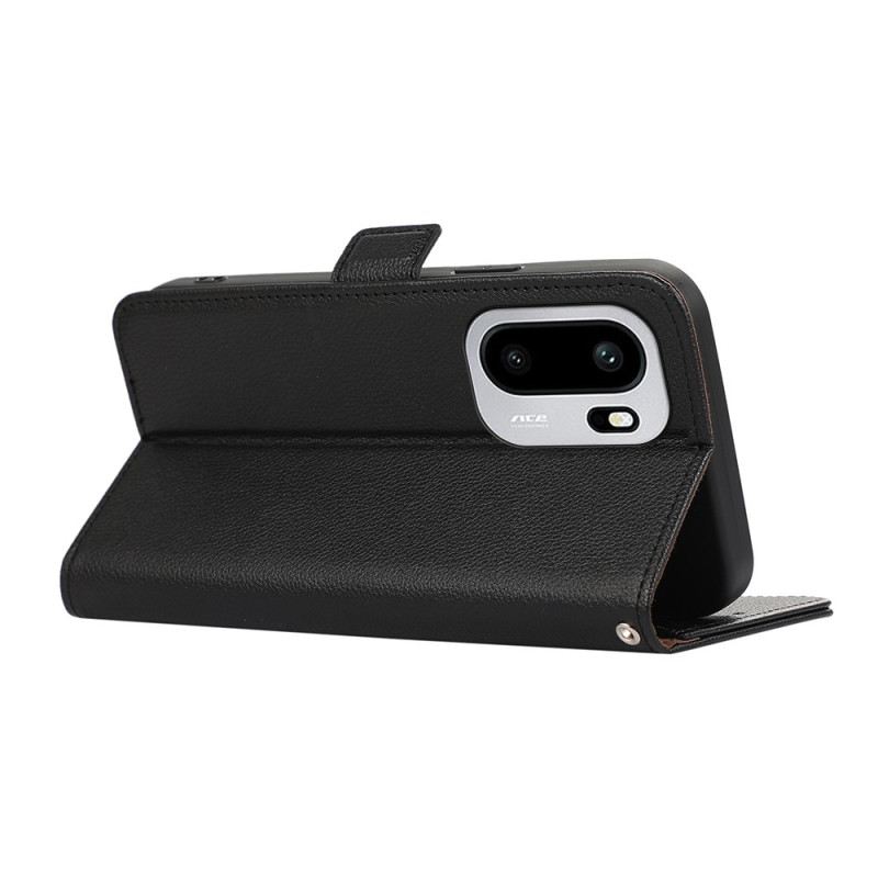 Bőrtok Oneplus 15r Abeel Licsi Textúra