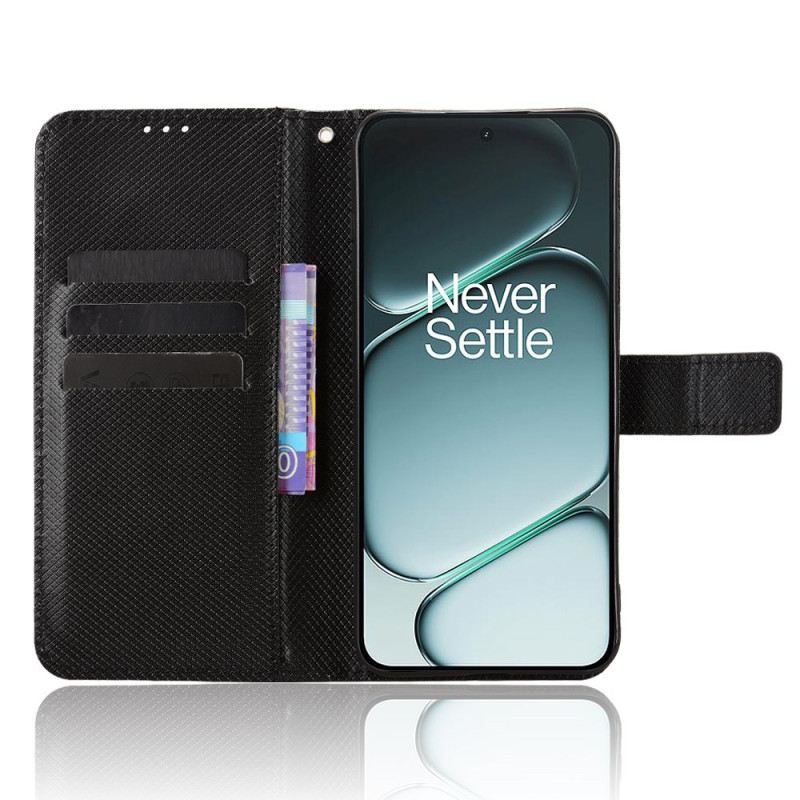 Bőrtok Oneplus 15r Gyémánttextúra