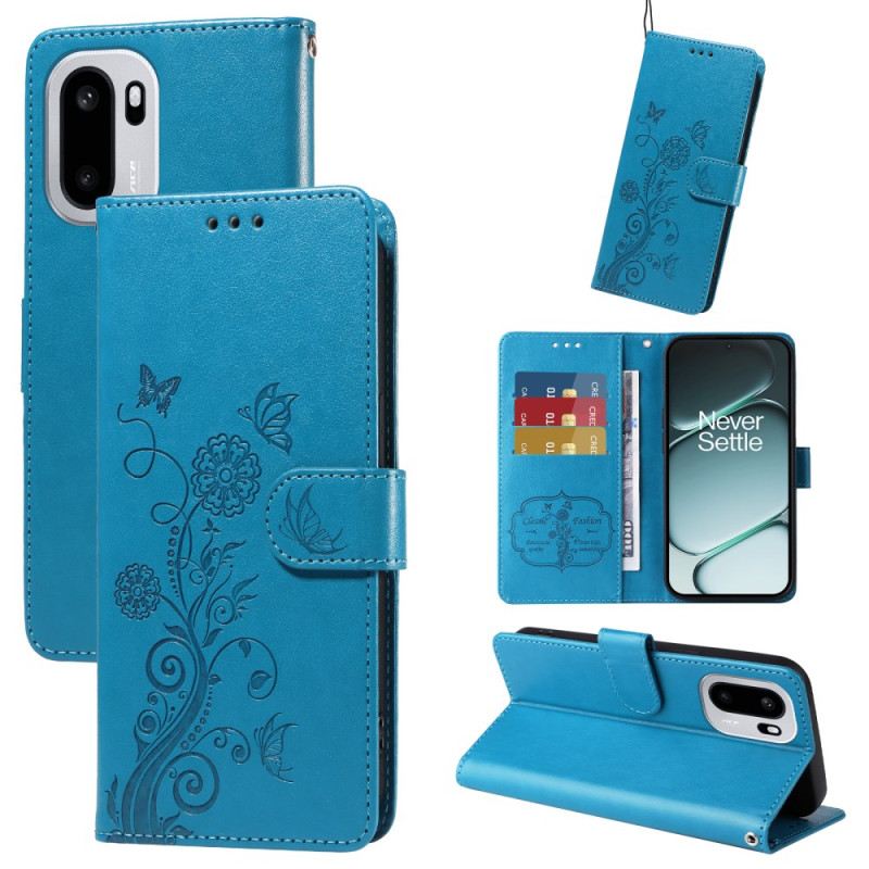 Bőrtok Oneplus 15r Virágminta