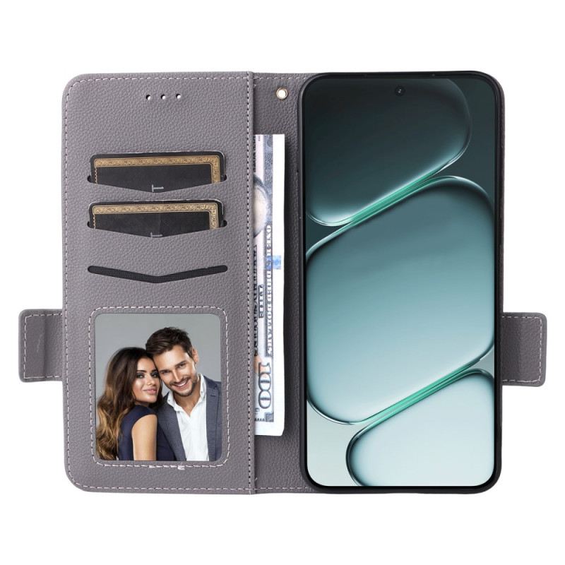 Fliptok Oneplus 15r Licsi Textúra Pánttal