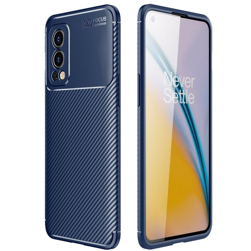 Tok OnePlus Nord 2 5G Rugalmas Szénszálas Textúra