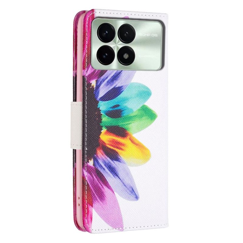 Fliptok Poco X6 Pro 5g Akvarell Virág