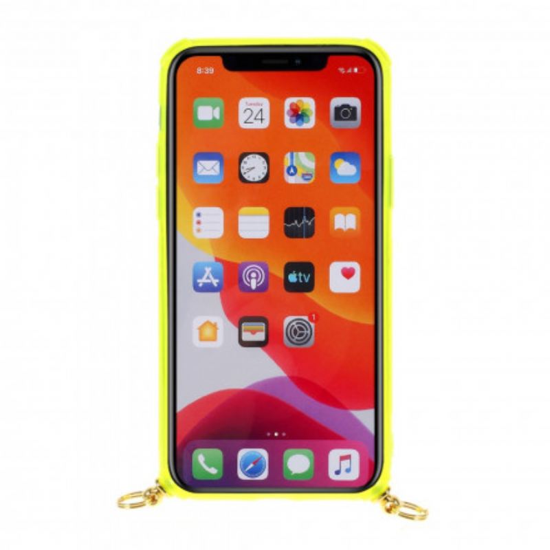 Tok iPhone 11 Pro Láncokat Kártyatartóval Ellátott Húzózsinór
