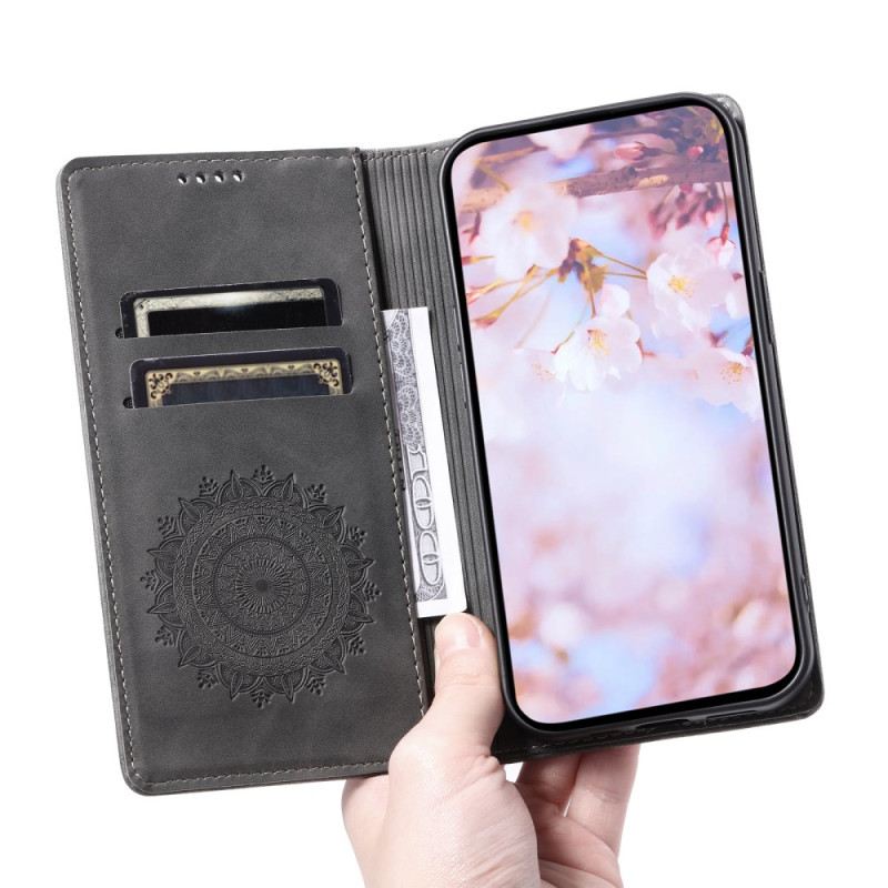 Kinyitható Tokok Honor 200 Lite Velúr Hatású Mandala Minta