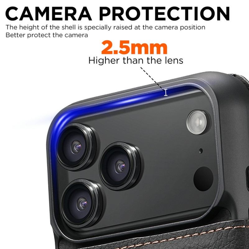 Bőrtok iPhone 17 Pro Max Magsafe 2 Az 1-ben Suteni