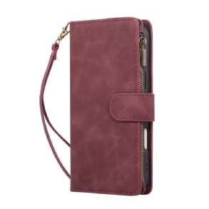 Bőrtok iPhone 17 Pro Max Velúr Hatású Pénztárca