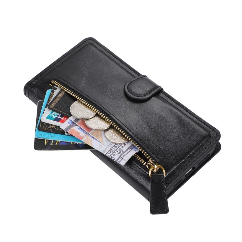 Fliptok iPhone 17 Pro Max Cipzáras Zseb