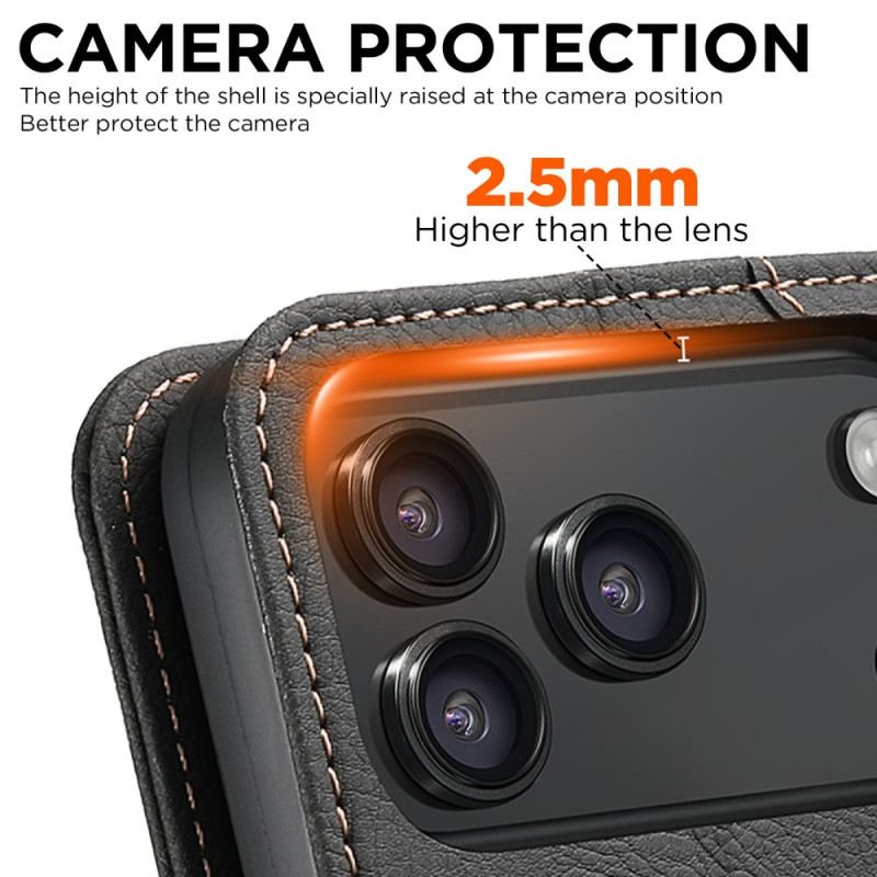 Fliptok iPhone 17 Pro Max Magsafe Premium Vintage Kompatibilis