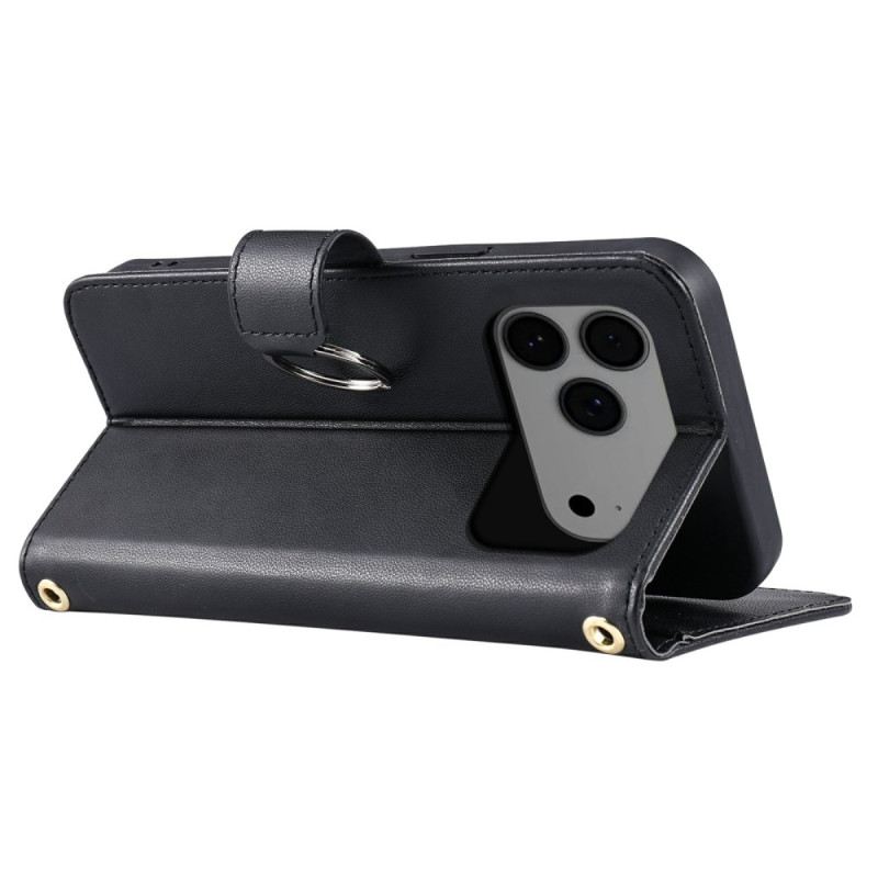 Fliptok iPhone 17 Pro Max Steppelt Nyakpánttal És Vállpánttal