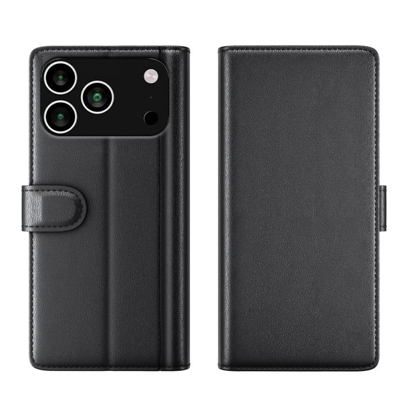 Fliptok iPhone 17 Pro Max Valódi Bőr Pénztárca