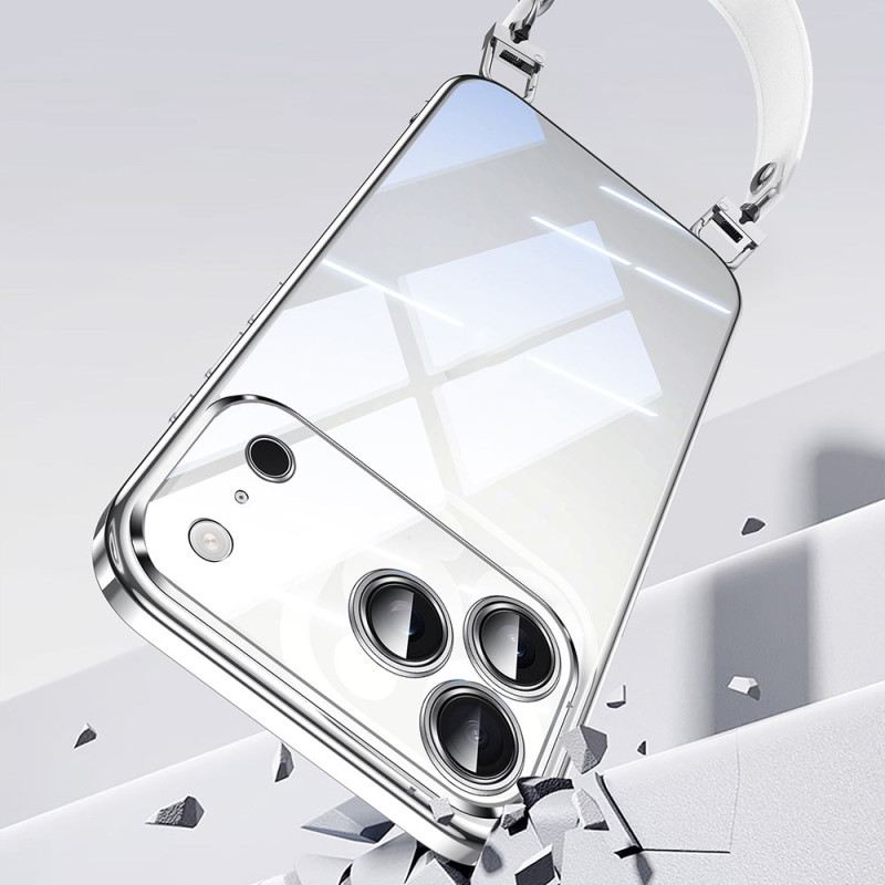 Mobiltelefon Tokok iPhone 17 Pro Max Átlátszó Nyakpánttal