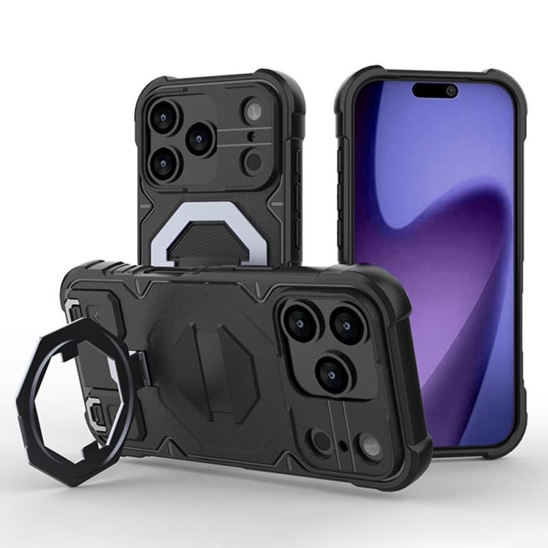 Mobiltelefon Tokok iPhone 17 Pro Max Magsafe Kompatibilis Foglalattal És Csuklópánttal