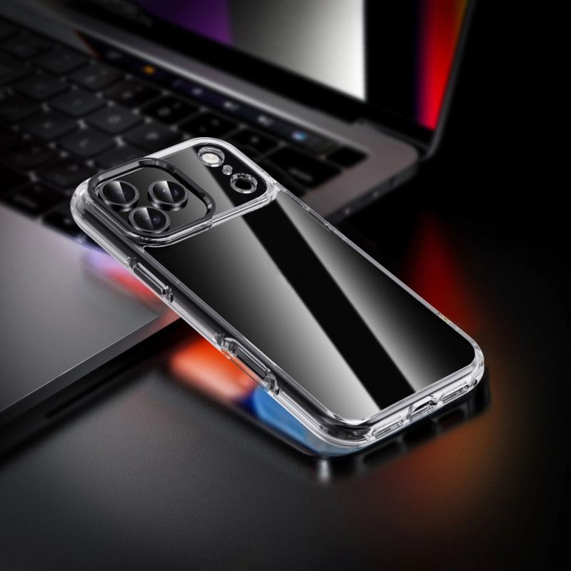 Telefontok iPhone 17 Pro Max Ipaky Átlátszó Fém Lencsekeret