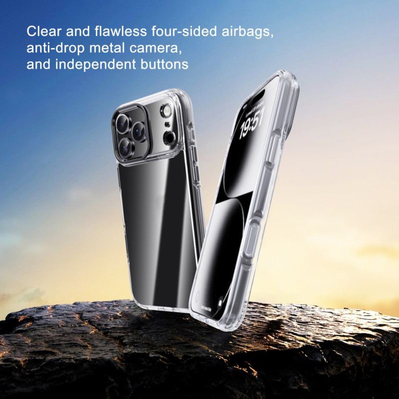 Telefontok iPhone 17 Pro Max Ipaky Átlátszó Fém Lencsekeret