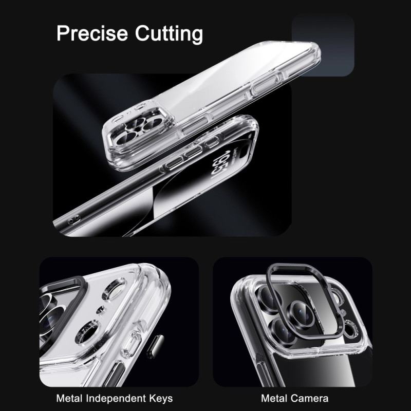 Telefontok iPhone 17 Pro Max Ipaky Átlátszó Fém Lencsekeret