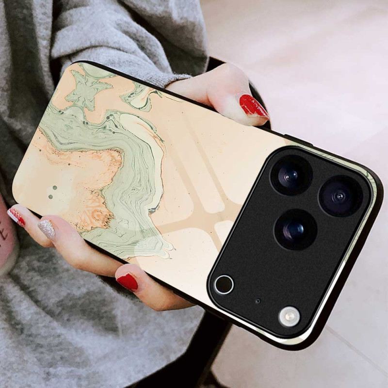 Tok iPhone 17 Pro Max Edzett Üveg Festett Mintával