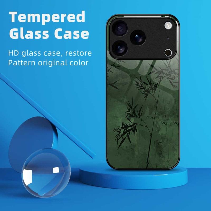 Tok iPhone 17 Pro Max Edzett Üveg Virágos Tinta