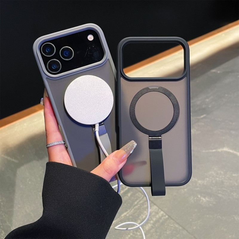 Tok iPhone 17 Pro Max Integrált Csuklópánt És Fém Állvány