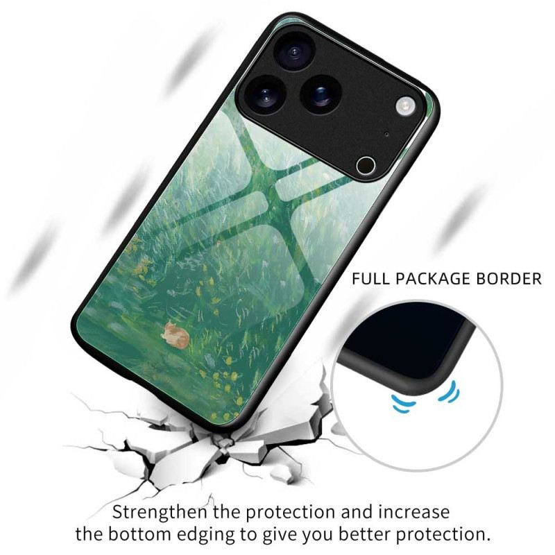 Tok iPhone 17 Pro Max Macskafestményes Edzett Üveg