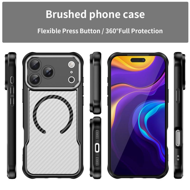 Tok iPhone 17 Pro Max Magsafe Kompatibilis Áttetsző Szénszálas