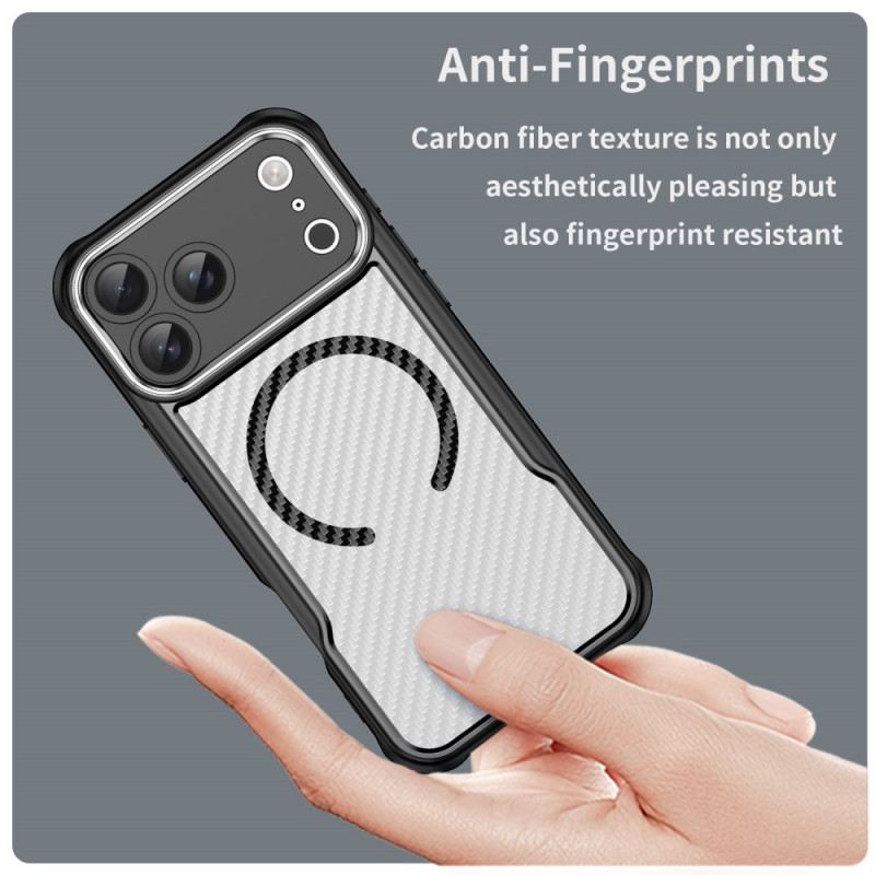 Tok iPhone 17 Pro Max Magsafe Kompatibilis Áttetsző Szénszálas