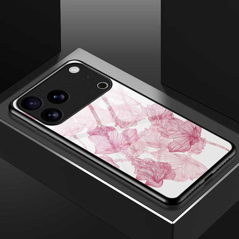 Tok iPhone 17 Pro Max Virágos Rózsaszín Edzett Üveg