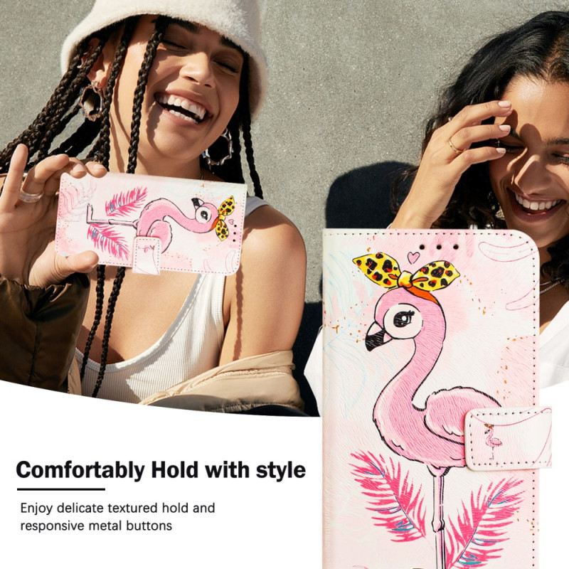 Bőrtok Xiaomi 15 Pro Madárminta