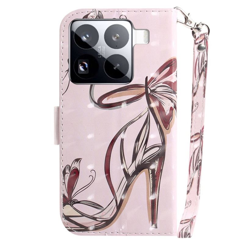 Bőrtok Xiaomi 15 Pro Magassarkú Cipő Pánt